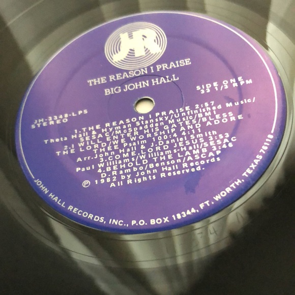 Big John Hall The Reason I Praise Vinyl Lp - Picture 4 of 9